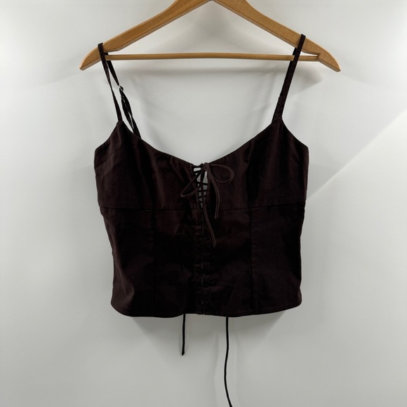 White Fox Boutique Tops - White Fox Brown Tank Top – Size Medium